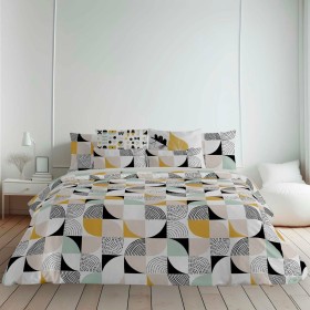 Housse de Couette HappyFriday Blanc Ginkgo Multicouleur 155 x 220 cm | Tienda24 Tienda24.eu