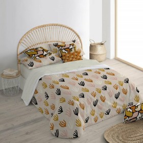 Conjunto de capa de edredom Alexandra House Living Sophia Cinzento Aço Casal 2 Peças | Tienda24 Tienda24.eu