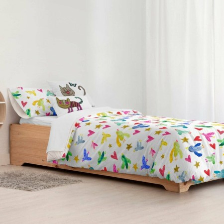 Nordic cover Decolores Ocells Multicolour 175 Threads 240 x 220 cm | Tienda24 Tienda24.eu