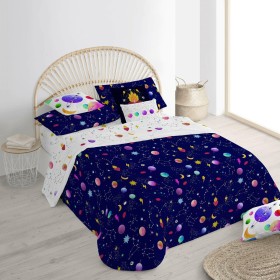 Copripiumino Decolores Cosmos Multicolore 175 Fili 200 x 200 cm Collo