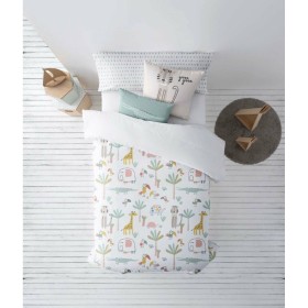 Duvet cover set HappyFriday Basic Kids Mint Baby Crib 2 Pieces | Tienda24 Tienda24.eu