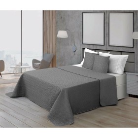 Bedspread (quilt) 240 x 260 cm Rhombus Grey (4 Units) | Tienda24 Tienda24.eu