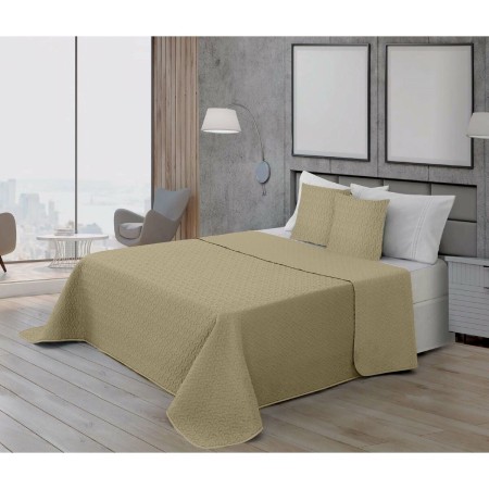 Bedspread (quilt) Decolores Liso Stone | Tienda24 Tienda24.eu