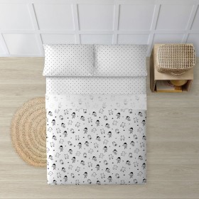 Drap housse TODAY 140 x 200 cm Blanc | Tienda24 Tienda24.eu