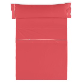 Jeu de draps Alexandra House Living Rouge Lit 1 persone de Alexandra House Living, Draps et taies d'oreiller - Réf : D1600011...