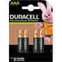 Pilhas Recarregáveis DURACELL StayCharged AAA (4pcs) HR03 AAA 1,2 V AAA de DURACELL, Pilhas recarregáveis - Ref: S6503034, Pr...