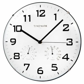 Wall Clock Black Metal MDF Wood 60 x 60 x 5 cm (4 Units) | Tienda24 - Global Online Shop Tienda24.eu