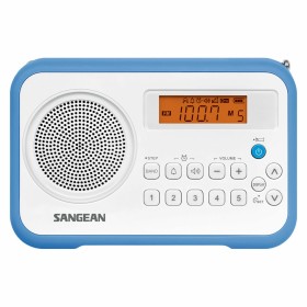 Radio Sangean PRD18W Bleu Ambre Bleu/Blanc de Sangean, Radio portables - Réf : S6504921, Prix : 60,60 €, Remise : %