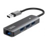 Hub USB 3GO HUB37PETH2 Gris (1 Unité) | Tienda24 Tienda24.eu