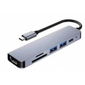 Hub USB Startech 103B-USBC-MULTIPORT 4K Ultra HD Cinzento | Tienda24 Tienda24.eu