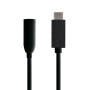 Adaptador USB-C a Jack 3.5 mm Aisens A109-0348 Negro 15 cm (1 unidad) | Tienda24 Tienda24.eu