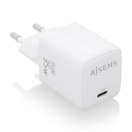 Wall Charger Aisens ASCH-35W1P016-W White 35 W (1 Unit) | Tienda24 Tienda24.eu