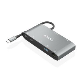 Hub USB Aisens ASUC-8P010-GR Grigio (1 Unità)