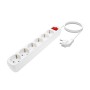 Multiprise 6 Prises avec Interrupteur Aisens A154-0535 Blanc 1,4 m | Tienda24 Tienda24.eu