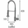 Kitchen Tap Rousseau OPUS Argenté de Rousseau, Robinets de cuisine - Réf : S71008509, Prix : 95,92 €, Remise : %