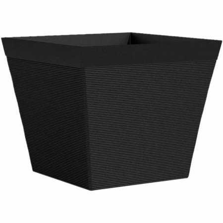 Plant pot Garden ID Black Squared 29 x 26 cm | Tienda24 - Global Online Shop Tienda24.eu