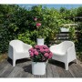 Selbstbewässernder Blumentopf Garden ID Weiß 25 x 25 cm | Tienda24 - Global Online Shop Tienda24.eu