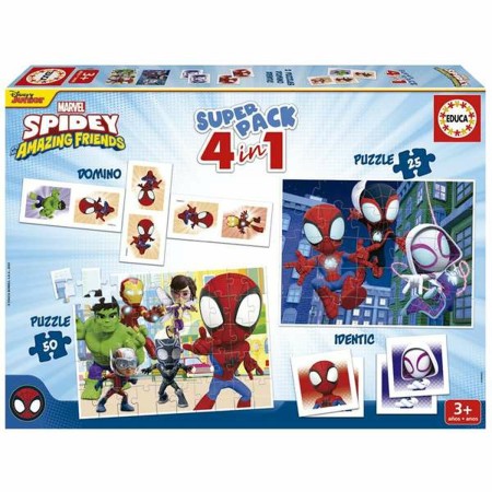 Games Educa Superpack 4-in-1 by Educa, Board Games - Ref: S71009633, Price: 28,37 €, Discount: %