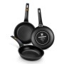 Wok Pan BRA Sartén Efficient Black Aluminium Ø 24 cm | Tienda24 Tienda24.eu