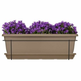 Plant pot Garden ID Taupe Squared 29 x 26 cm | Tienda24 - Global Online Shop Tienda24.eu