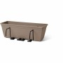 Selbstbewässerndes Pflanzgefäß Garden ID Taupe 50 cm | Tienda24 - Global Online Shop Tienda24.eu