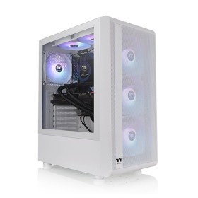 Boîtier ATX semi-tour THERMALTAKE S200 TG ARGB Blanc de THERMALTAKE, Boîtiers pour ordinateurs de bureau - Réf : S71011078, P...