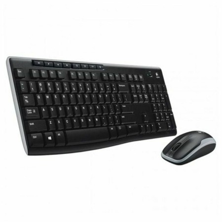 Teclado y Ratón Inalámbrico Logitech 920-004513 Negro Qwerty Español QWERTY | Tienda24 Tienda24.eu