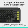 Clavier sans fil Logitech Pop Icon Keys Gris foncé AZERTY de Logitech, Claviers - Réf : S71011341, Prix : 82,12 €, Remise : %