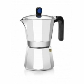 Cafetera Italiana EDM Negro Aluminio 6 Tazas Inducción | Tienda24 Tienda24.eu