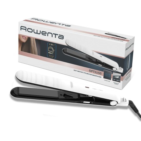 Plancha de Pelo Rowenta SF3210 Blanco/Negro | Tienda24 Tienda24.eu