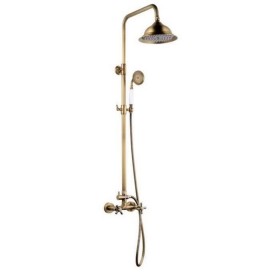 Columna de Ducha ROUSSEAU Acero Inoxidable Bronce de Rousseau, Duchas - Ref: S7141630, Precio: 155,16 €, Descuento: %