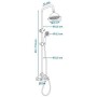 Colonne de douche ROUSSEAU Acier inoxydable Bronze de Rousseau, Douches - Réf : S7141630, Prix : 155,16 €, Remise : %