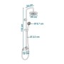 Colonne de douche Rousseau Acier inoxydable ABS de Rousseau, Robinets de douche et baignoires - Réf : S7141635, Prix : 126,45...