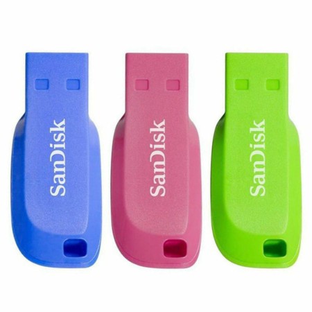 USB stick SanDisk Cruzer Blade 3x 32GB 32 GB | Tienda24 Tienda24.eu