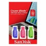 USB Pendrive SanDisk Cruzer Blade 3x 32GB 32 GB | Tienda24 Tienda24.eu