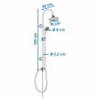 Colonna doccia Rousseau Sonora 2 Acciaio inossidabile 150 cm 50 cm di Rousseau, Rubinetti per doccia e vasca - Rif: S7162120,...