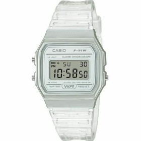 Bracelet d'activités Casio F-91WS-7EF Blanc Gris de Casio, Trackers d'activité - Réf : S7167999, Prix : 39,80 €, Remise : %