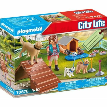 Playset Playmobil City Life Cane Allenamento 70676 (37 pcs) di Playmobil, Playset con figure di giocattoli - Rif: S7173886, P...