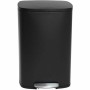 Waste bin Kitchen Move 50 L Black Matte back Metal | Tienda24 - Global Online Shop Tienda24.eu