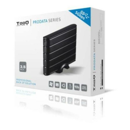 Festplattenhülle TooQ TQE-3530B HDD 3.5" SATA III USB 3.0 | Tienda24 Tienda24.eu