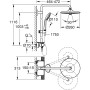 Colonne de douche Grohe VITALIO SYSTEM 260 de Grohe, Robinets de douche et baignoires - Réf : S7176117, Prix : 523,62 €, Remi...