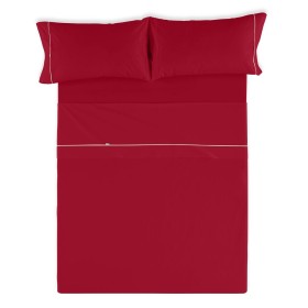 Bedding set Alexandra House Living Burgundy King size 4 Pieces by Alexandra House Living, Sheets and pillowcases - Ref: D1600...