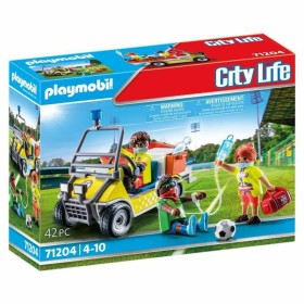 Vehicle Playset Playmobil 71204 Footballer 42 Pieces by Playmobil, Toy figures playsets - Ref: S7186105, Price: 39,65 €, Disc...