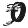 Cabo USB Vention CQJHF 1 m Cinzento | Tienda24 Tienda24.eu