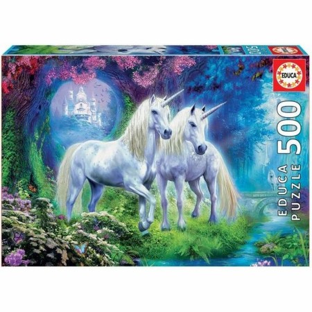 Puzzle Educa Unicorns In The Forest 500 Pieces 34 x 48 cm by Educa, Jigsaws - Ref: S7192710, Price: 25,91 €, Discount: %