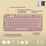 Teclado Bluetooth con Soporte para Tablet Logitech K380 Francés Rosa AZERTY de Logitech, Teclados - Ref: S7192784, Precio: 60...