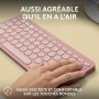 Bluetooth Keyboard with Support for Tablet Logitech K380 French Pink AZERTY by Logitech, Keyboards - Ref: S7192784, Price: 60...