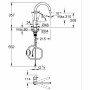 Torneira Monocomando Grohe Latão Forma de C de Grohe, Torneiras de cozinha - Ref: S7193465, Preço: 170,05 €, Desconto: %