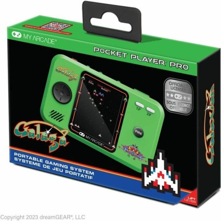 Consola de Jogos Portátil My Arcade Pocket Player PRO - Galaga Retro Games Verde de My Arcade, Jogos de vídeo - Ref: S7194552...