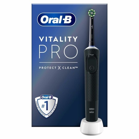 Spazzolino da Denti Elettrico Oral-B Vitality Pro Nero di Oral-B, Spazzolini da denti elettrici e accessori - Rif: S7198366, ...